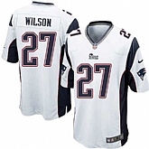 Nike Men & Women & Youth Patriots #27 Wilson White Team Color Game Jersey,baseball caps,new era cap wholesale,wholesale hats